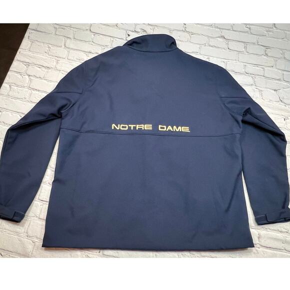 Men’s Notre Dame Football 
Jacket Columbia Ascender Navy Size 2XL A632 - Picture 4 of 8